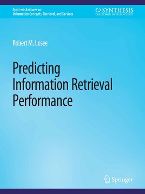 cover image of Predicting Information Retrieval Performance